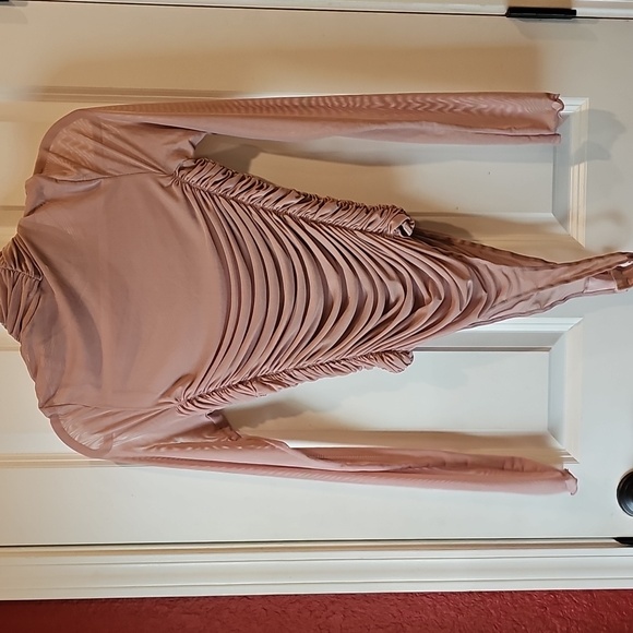 Free People Pink Long Sleeve Bodysuit - Picture 7 of 7